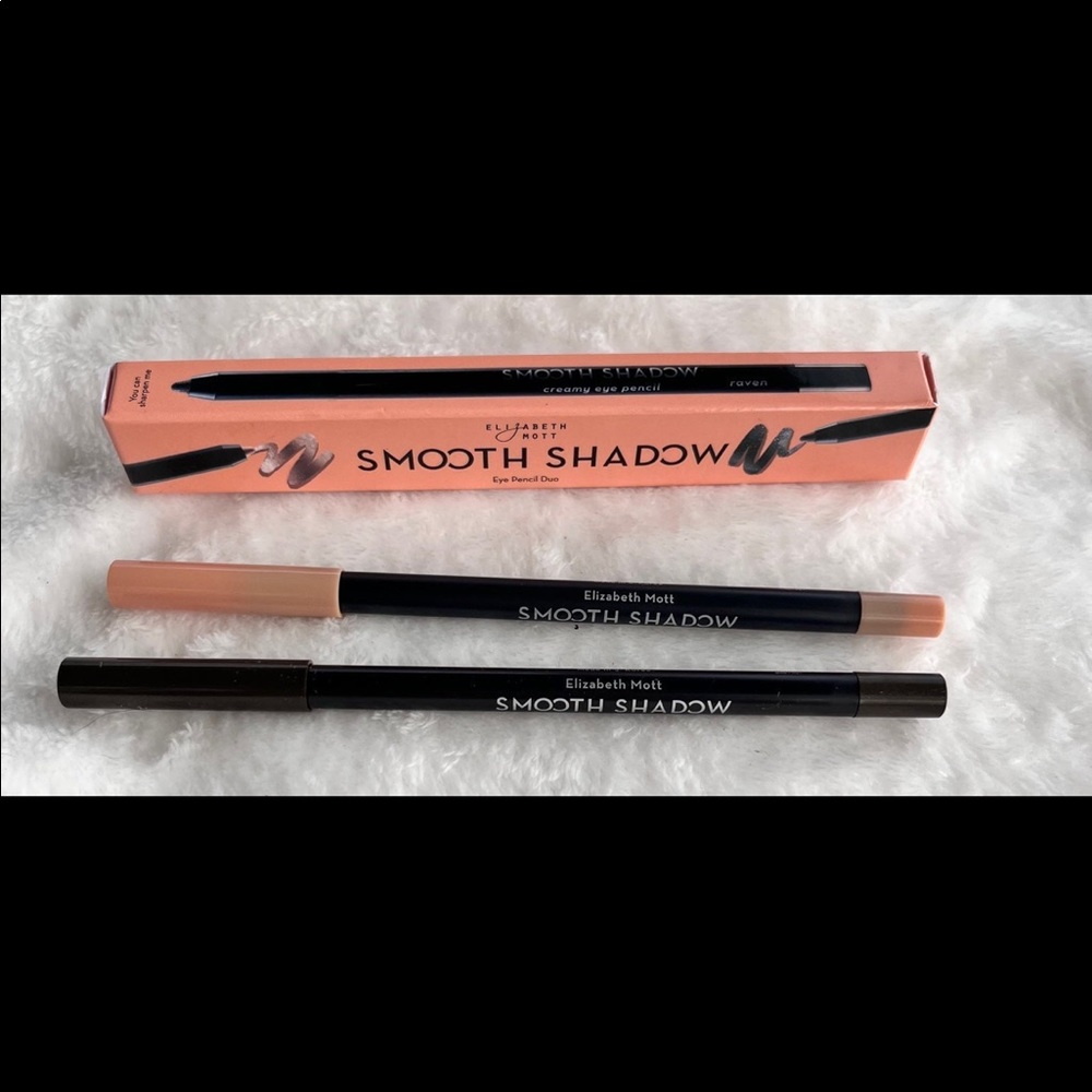 ✨ ELIZABETH MOTT Smooth Shadow Eye Pencil Duo / RAVEN + PEARL - Picture 6 of 11